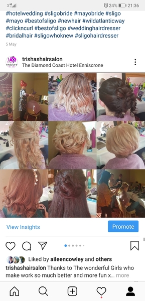 Trisha's Hair Salon / Wedding Hair €250